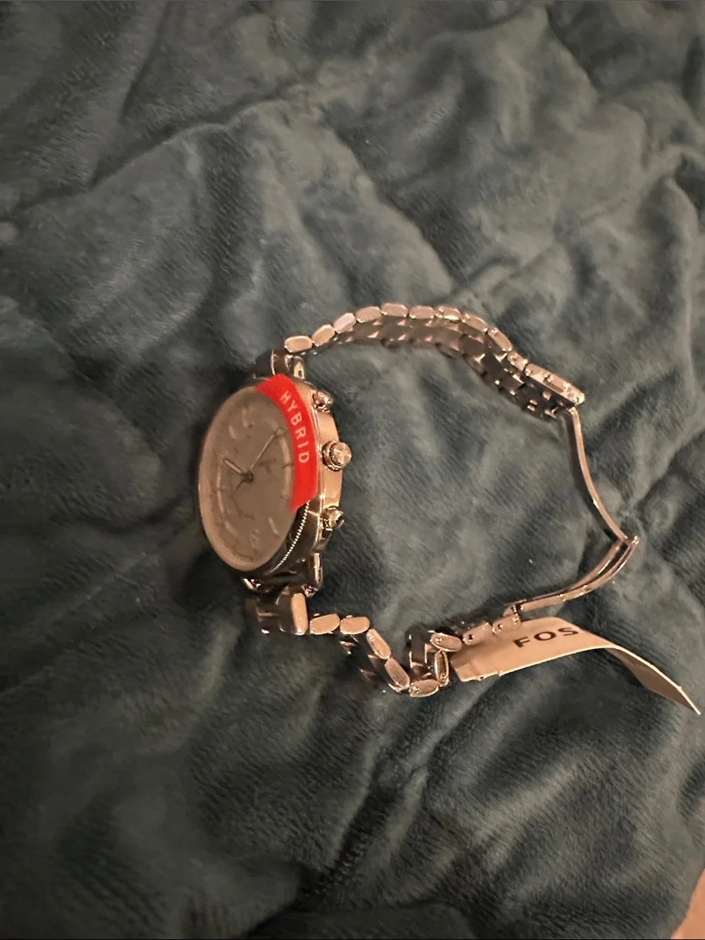 Fossil Silver Hybrid Men's Stainless Steel Bracelet Watch